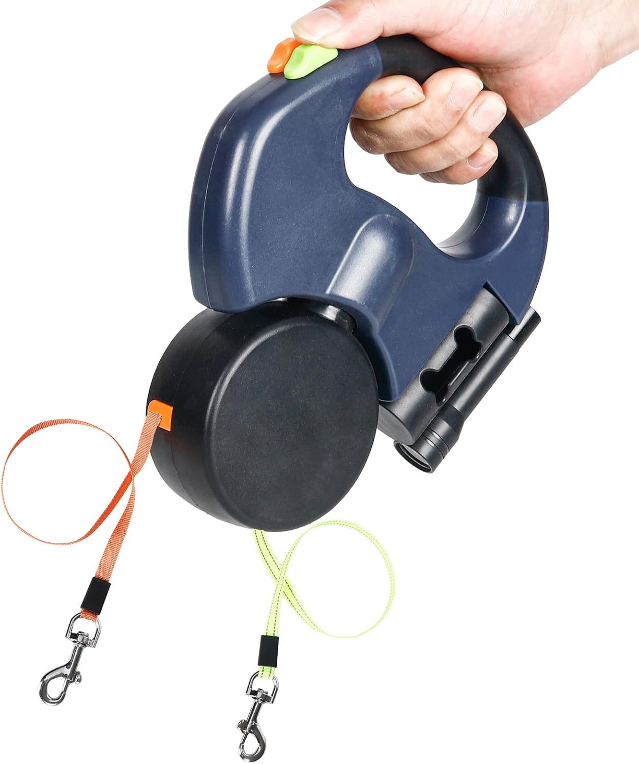 FurHaven Dual Dog Leash — Tangle-Free Retractable Leash for Walking 2 Dogs (Ships from USA)