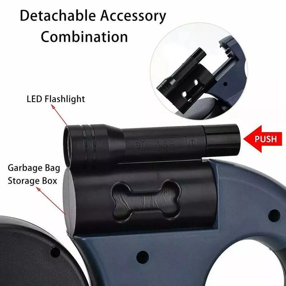 FurHaven Dual Dog Leash — Tangle-Free Retractable Leash for Walking 2 Dogs (Ships from USA)