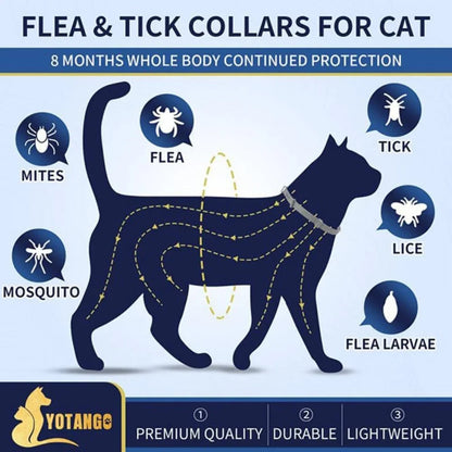 FurHaven 4 Pack Flea Collar for Cats Cat Flea and Tick Collar