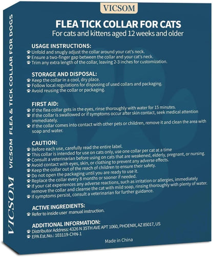FurHaven 4 Pack Flea Collar for Cats Cat Flea and Tick Collar