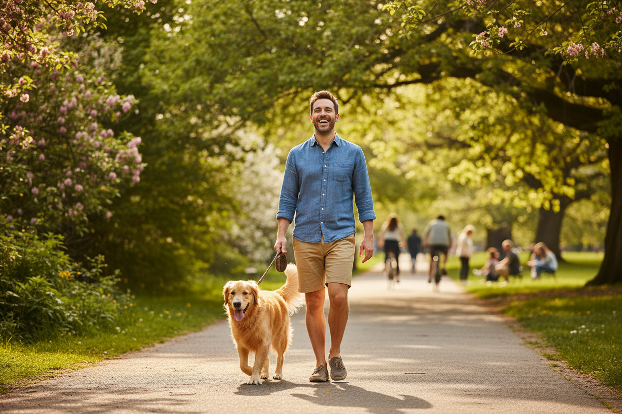 FurHaven Dual Dog Leash — Tangle-Free Retractable Leash for Walking 2 Dogs (Ships from USA)